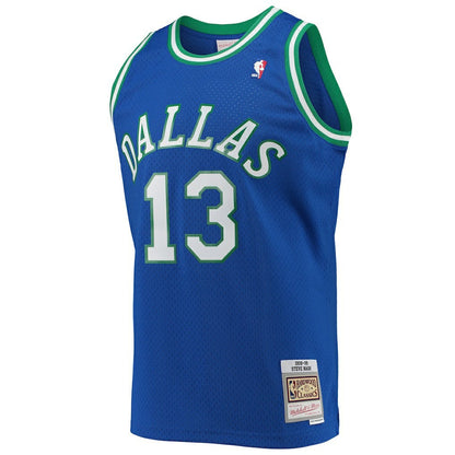 Steve Nash Dallas Mavericks 1998/99 Hardwood Classics Swingman Jersey sale - Blue | Mitchell & Ness cheap
