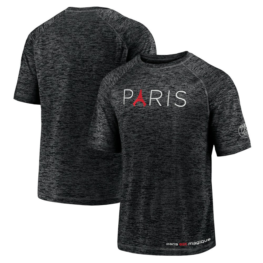 Paris Saint-Germain Tower Space-Dye Raglan T-Shirt - Black | Fanatics online
