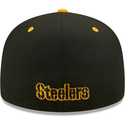 Pittsburgh Steelers New Era Flipside 2Tone 59FIFTY Fitted Hat - Black/Gold outlet