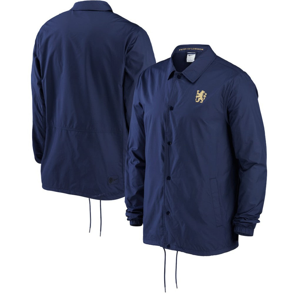 Chelsea Coach Performance Full-Snap Jacket - Navy | Nike online