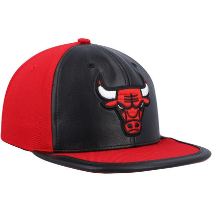 Chicago Bulls Day One Snapback Hat - Black/Red | Mitchell & Ness on sale