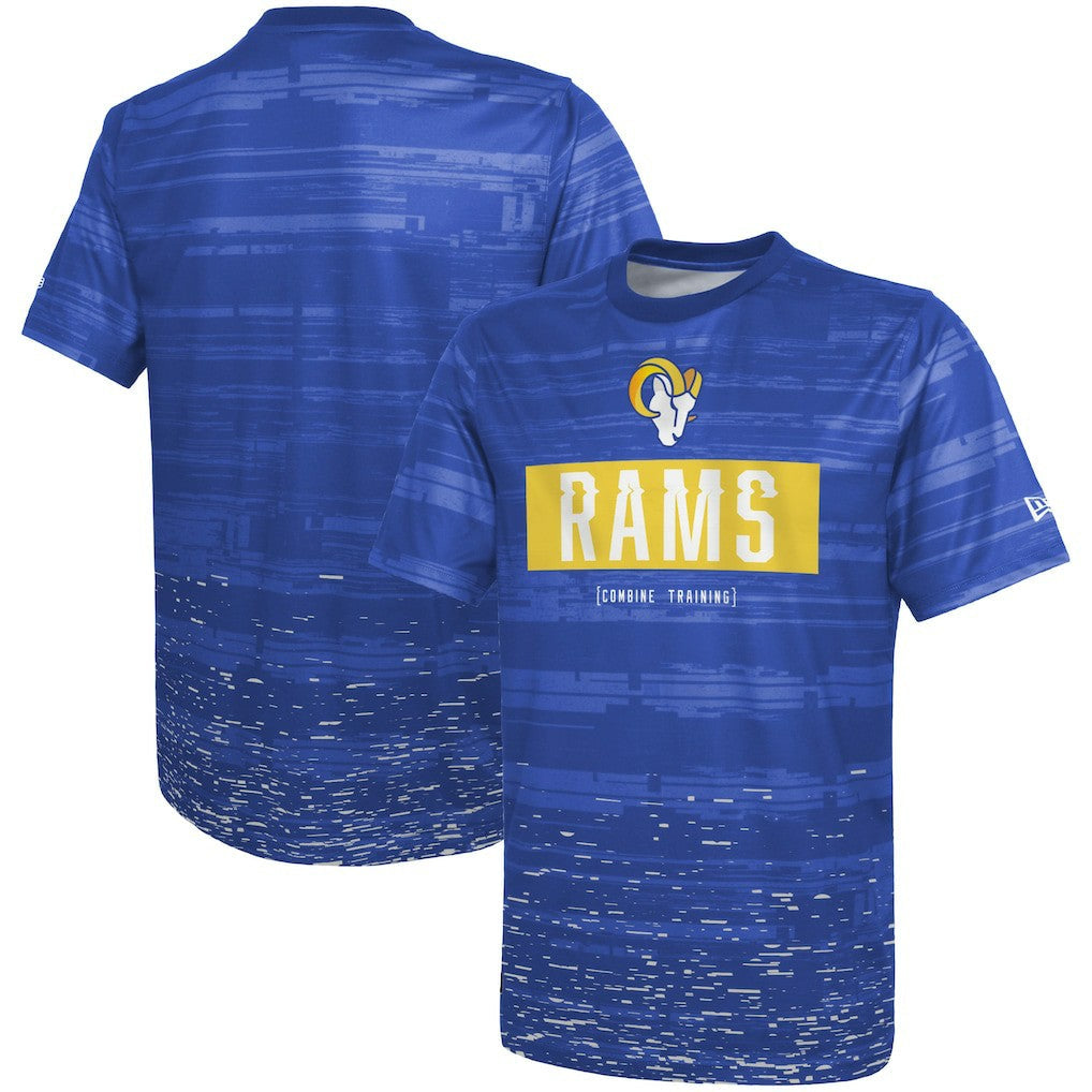 Los Angeles Rams New Era Combine Authentic Sweep T-Shirt - Royal on sale