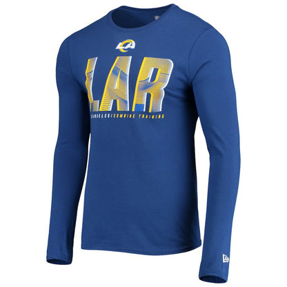 Los Angeles Rams New Era Combine Authentic Static Abbreviation Long Sleeve T-Shirt - Royal cheap