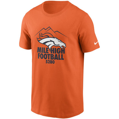 Denver Broncos Hometown Collection 5,280 T-Shirt - Orange | Nike for sale