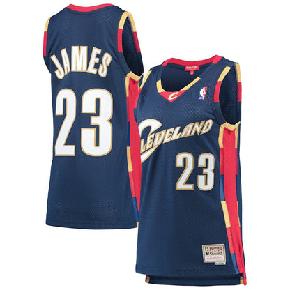 LeBron James Cleveland Cavaliers Women's Hardwood Classics Swingman Jersey sale - Navy | Mitchell & Ness sale