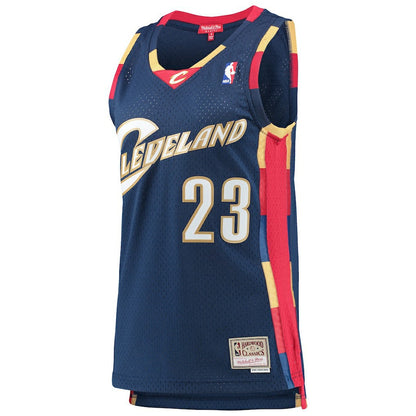 LeBron James Cleveland Cavaliers Women's Hardwood Classics Swingman Jersey sale - Navy | Mitchell & Ness sale