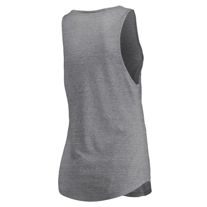 Portland Trail Blazers Women's Quality Time Open Scoop Neck Tri-Blend Tank Top - Heathered Gray | Fanatics for sale