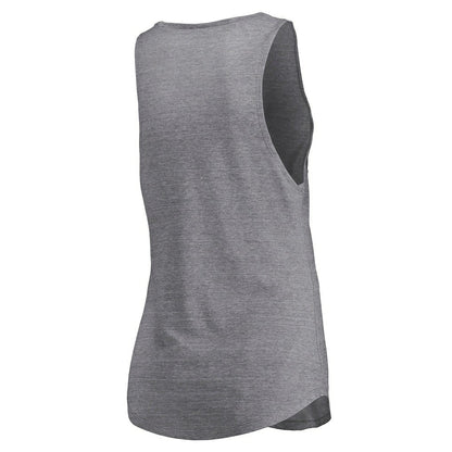 Brooklyn Nets Women's Quality Time Open Scoop Neck Tri-Blend Tank Top - Heathered Gray | Fanatics outlet