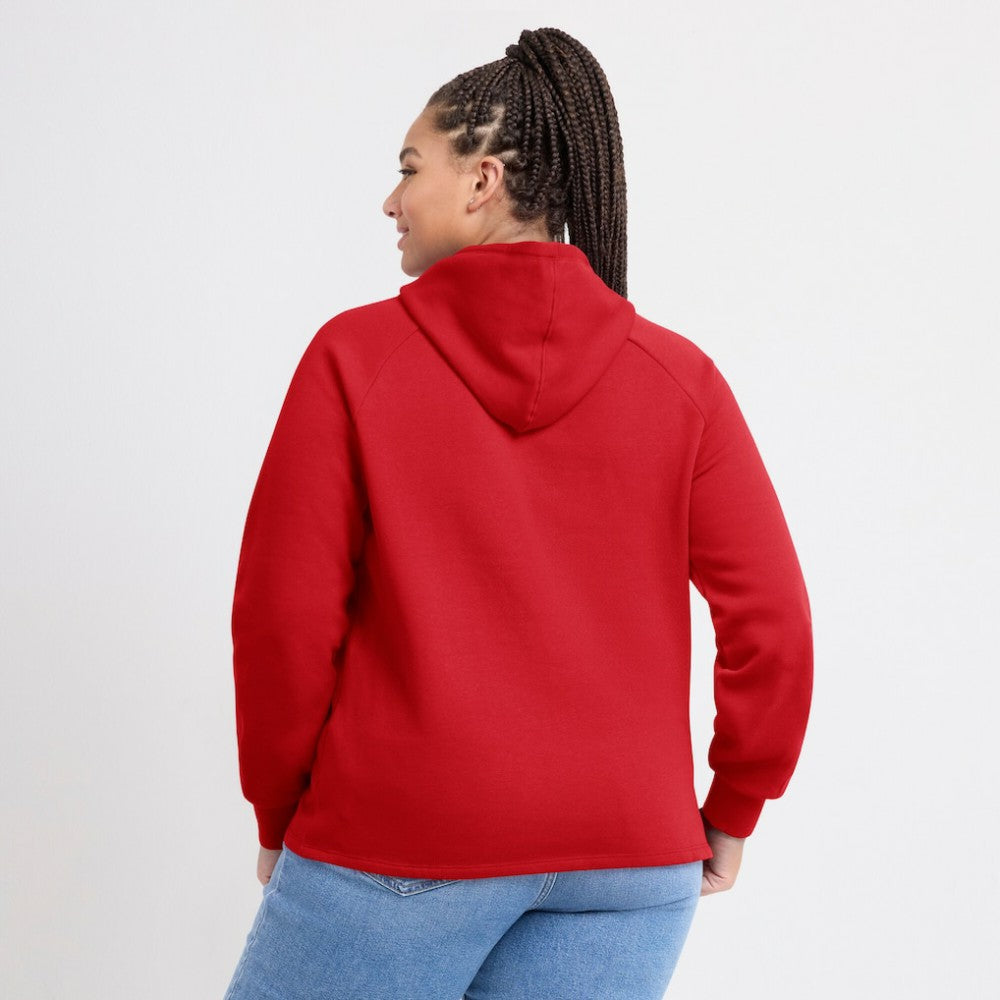 Washington Nationals Women's Perfect Play Raglan Pullover Hoodie - Red