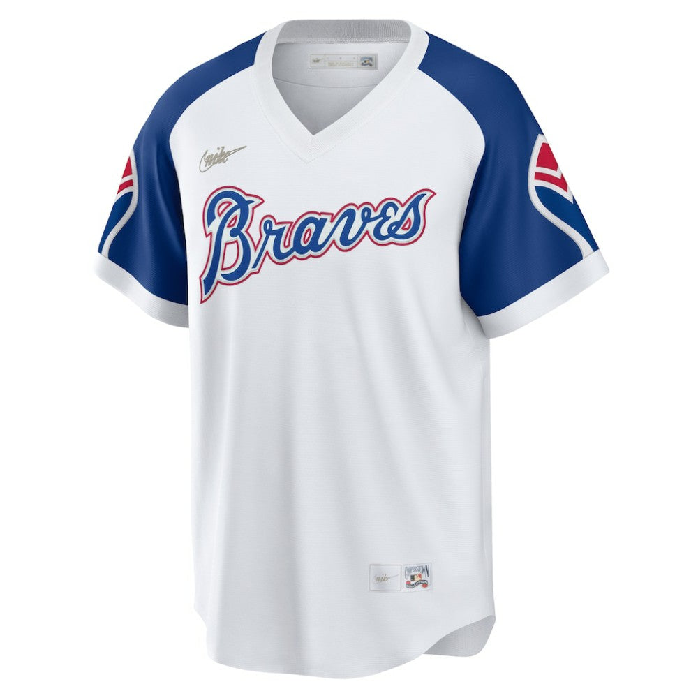 Hank Aaron Atlanta Braves Home Cooperstown Collection Player Jersey - White | Nike