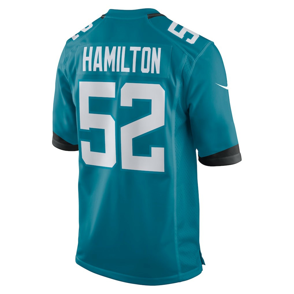 DaVon Hamilton Jacksonville Jaguars Game Jersey - Teal | Nike on sale