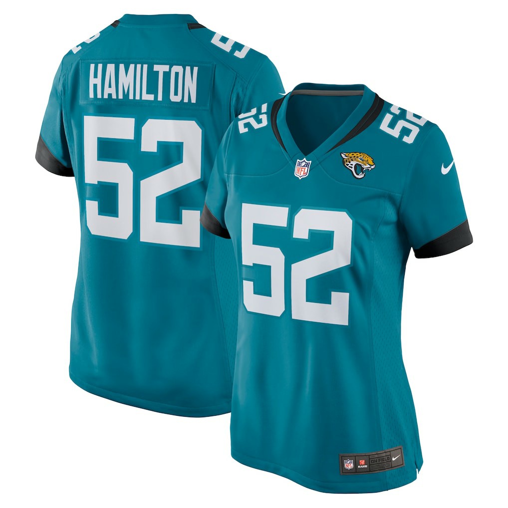 DaVon Hamilton Jacksonville Jaguars Women's Game Jersey - Teal | Nike on sale