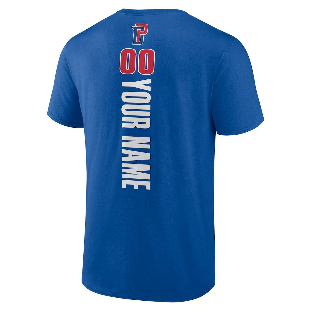 Detroit Pistons Personalized Playmaker Team T-Shirt sale - Blue online