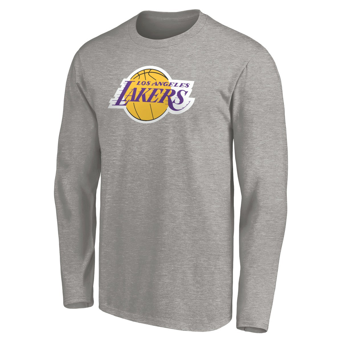 LeBron James Los Angeles Lakers #6 Playmaker Name & Number Long Sleeve T-Shirt - Heathered Gray cheap