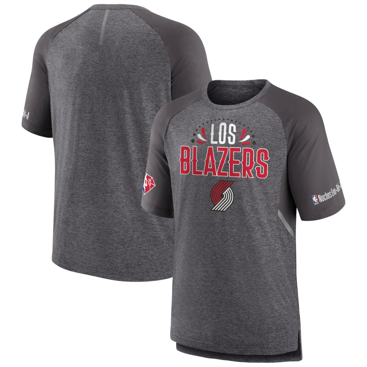 Portland Trail Blazers 2022 Noches Ene-Be-A Core Shooting Raglan T-Shirt - Heathered Gray | Fanatics cheap