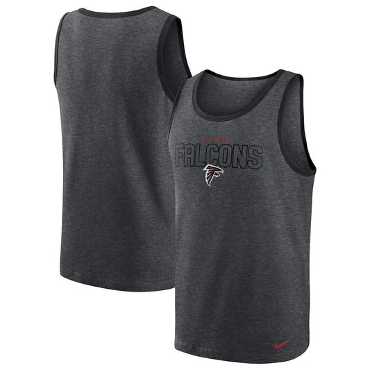 Atlanta Falcons Tri-Blend Tank Top - Heathered Charcoal | Nike on sale