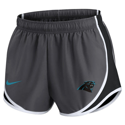 Carolina Panthers Women's Team Logo Performance Tempo Shorts - Charcoal | Nike outlet