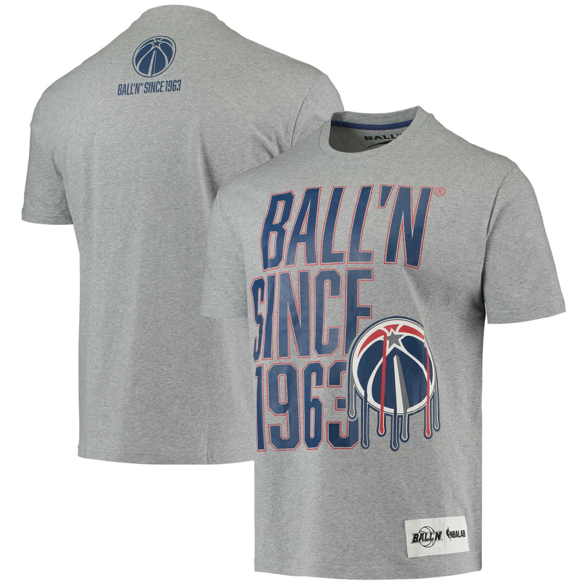 Washington Wizards BALL'N Since 1963 T-Shirt - Heathered Gray sale