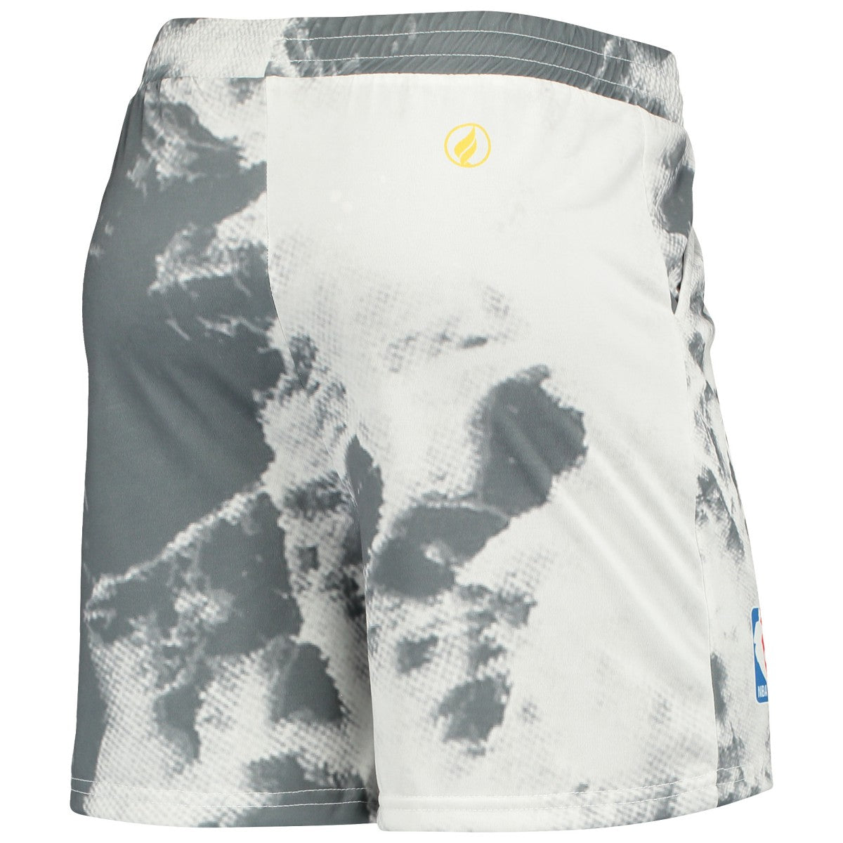 Los Angeles Lakers Women's Tie-Dye Crop Top & Shorts Set - White/Black outlet