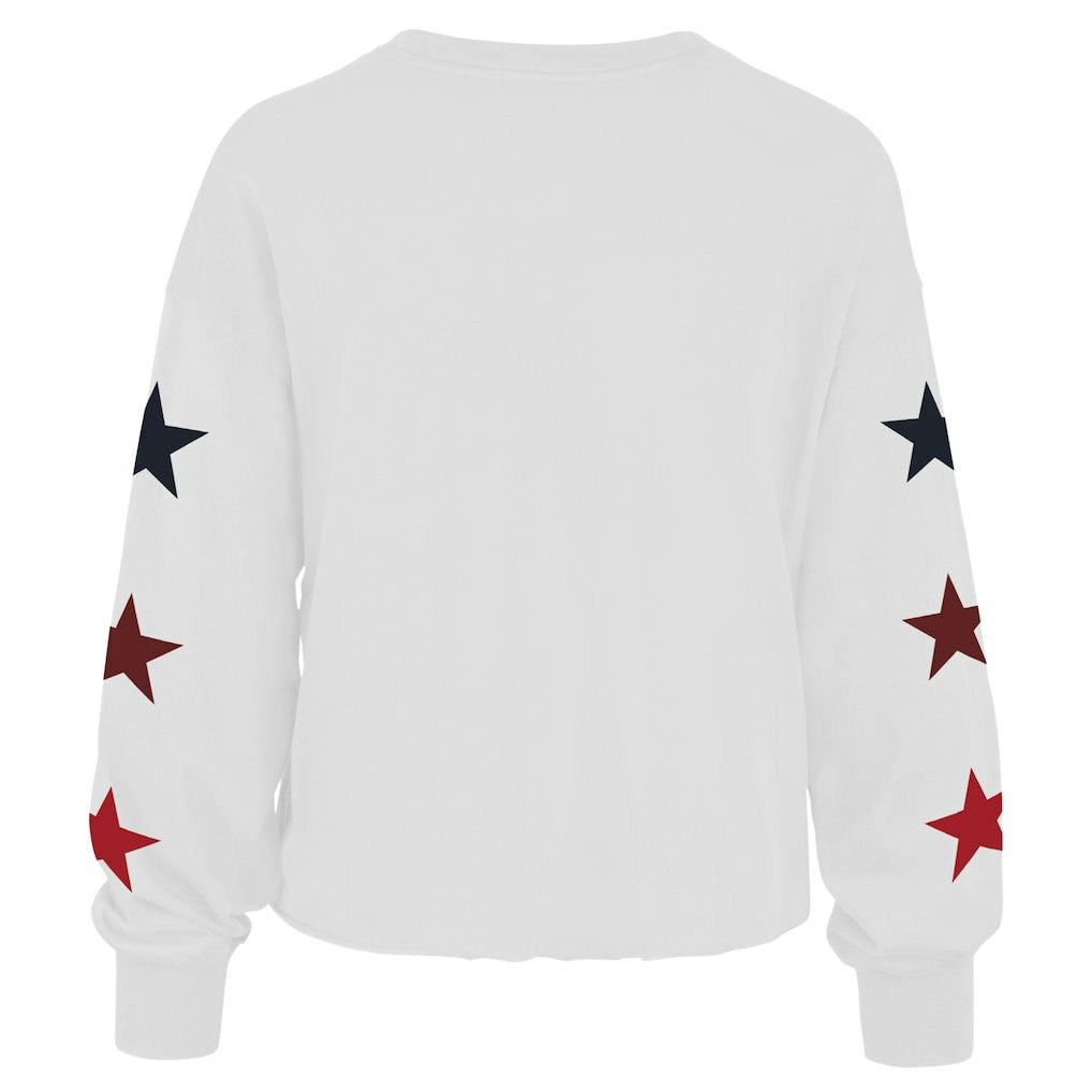 Brooklyn Nets '47 Women's 2021/22 City Edition Call Up Parkway Long Sleeve T-Shirt - White | 47 brand outlet