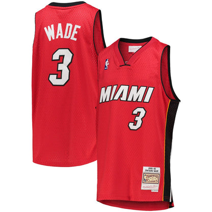 Dwyane Wade Miami Heat Youth 2005/06 Hardwood Classics Swingman Jersey - Red | Mitchell & Ness outlet