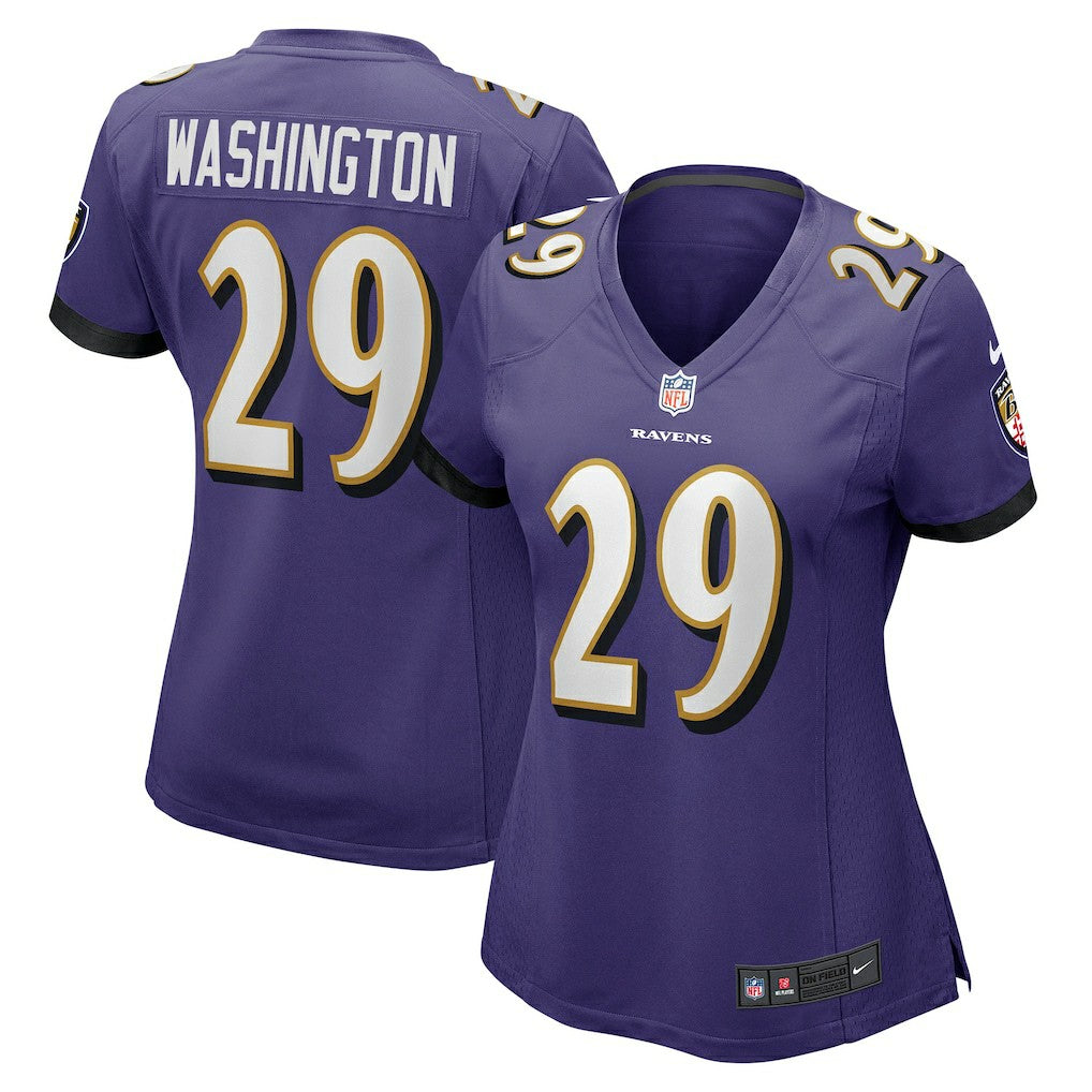 Ar'Darius Washington Baltimore Ravens Women's Player Game Jersey - Purple | Nike discount