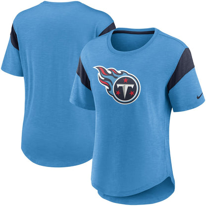 Tennessee Titans Women's Primary Logo Fashion Top - Light Blue | Nike on sale