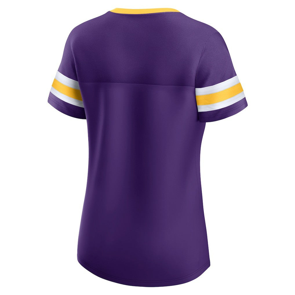 Minnesota Vikings Women's Original State Lace-Up T-Shirt - Purple online