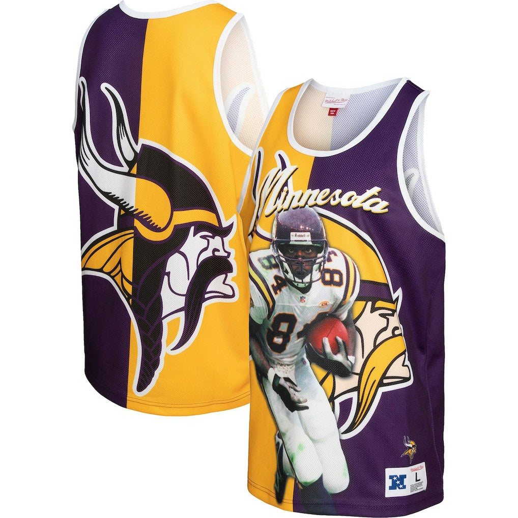 Randy Moss Minnesota Vikings Retired Player Graphic Tank Top - Purple/Gold online