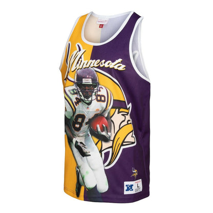 Randy Moss Minnesota Vikings Retired Player Graphic Tank Top - Purple/Gold online