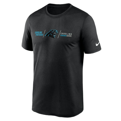 Carolina Panthers Horizontal Lockup Legend Performance T-Shirt - Black | Nike online