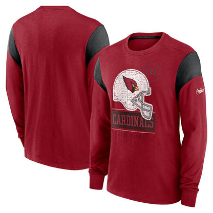 Arizona Cardinals Rewind Playback Helmet Long Sleeve T-Shirt - Cardinal | Nike online