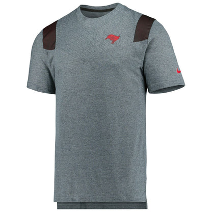 Tampa Bay Buccaneers Sideline Tonal Logo Performance Player T-Shirt - Pewter | Nike outlet