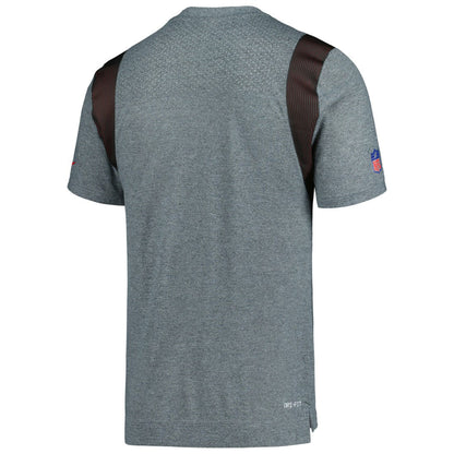 Tampa Bay Buccaneers Sideline Tonal Logo Performance Player T-Shirt - Pewter | Nike outlet