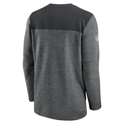 Pittsburgh Steelers Sideline Lockup Performance Quarter-Zip Top - Charcoal | Nike for sale