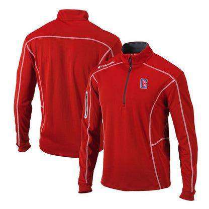 LA Clippers Shotgun Quarter-Zip Pullover Jacket - Red | Columbia shop