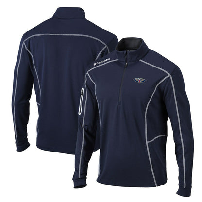 New Orleans Pelicans Team Shotgun Quarter-Zip Pullover Jacket - Navy | Columbia online