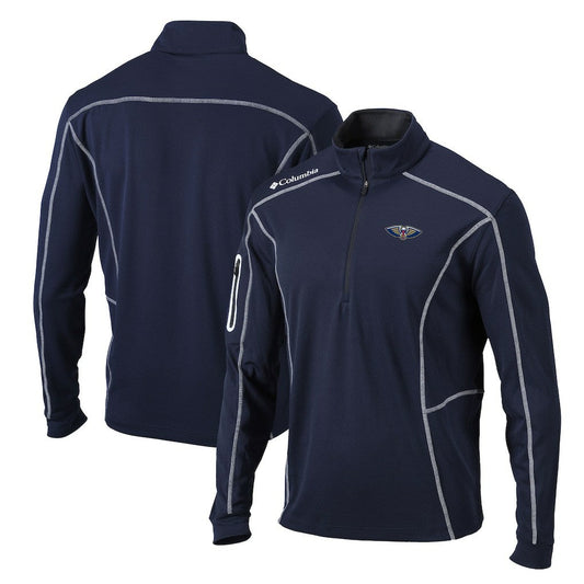 New Orleans Pelicans Team Shotgun Quarter-Zip Pullover Jacket - Navy | Columbia online