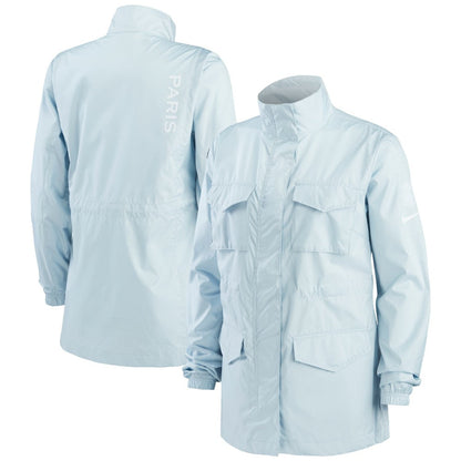 Paris Saint-Germain Women's M65 Woven Full-Zip Jacket - Light Blue | Nike shop