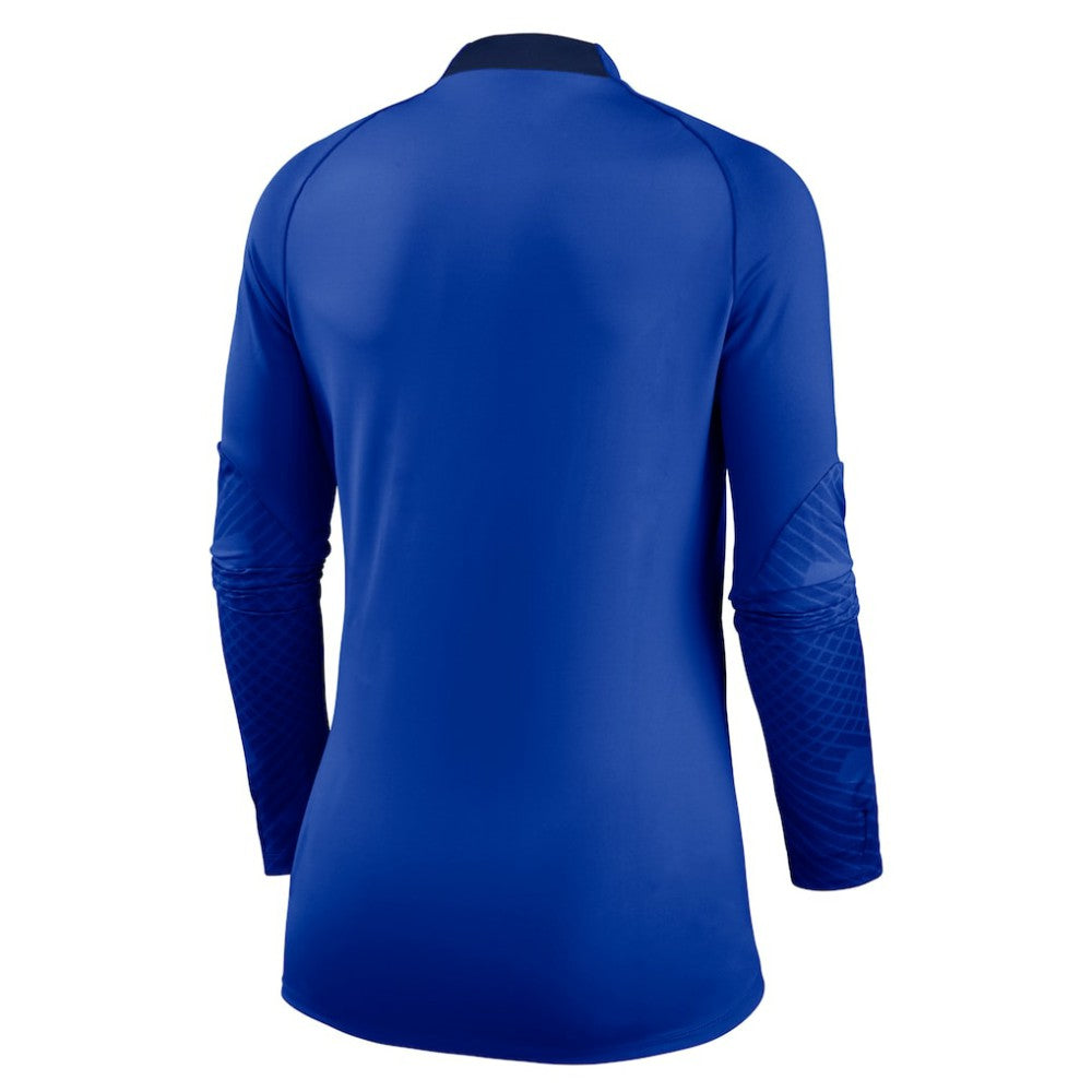 Chelsea Women's Strike Drill Raglan Performance Quarter-Zip Top - Blue | Nike outlet