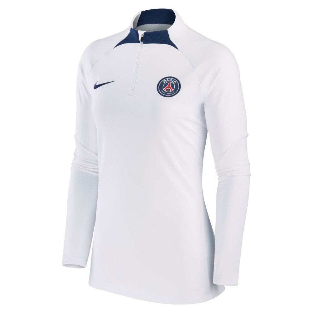 Paris Saint-Germain Women's Strike Drill Raglan Performance Quarter-Zip Top - White | Nike online