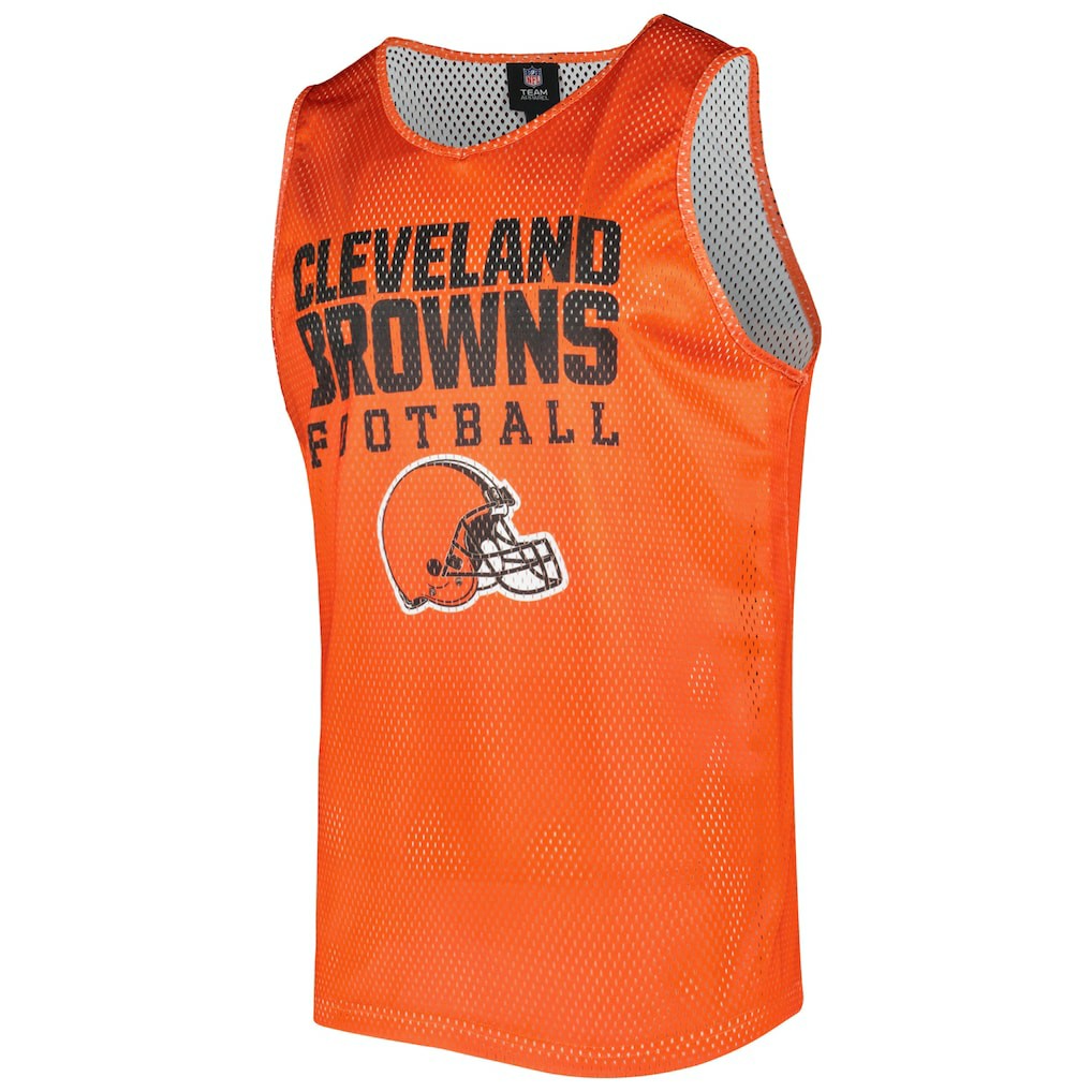Cleveland Browns FOCO Colorblock Mesh V-Neck & Shorts Set - Orange sale