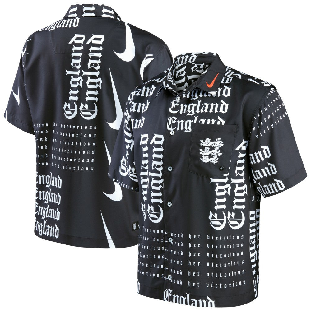 England Women's National Team Button-Up Shirt - Black | Nike shop