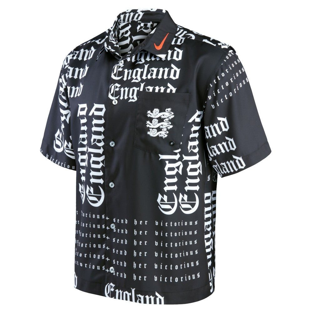 England Women's National Team Button-Up Shirt - Black | Nike shop