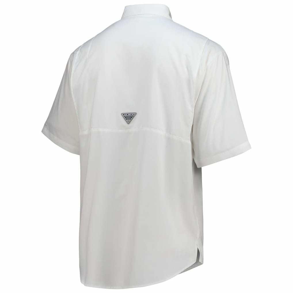 Dallas Cowboys Tamiami Omni-Shade Button-Down Short Sleeve Shirt - White for sale