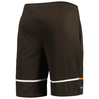 Cleveland Browns New Era Combine Authentic Rusher Training Shorts - Brown cheap