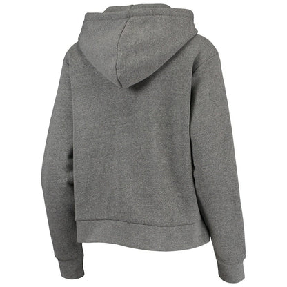 Brooklyn Nets Sportiqe Women's Moments Mixtape Ava Tri-Blend Pullover Hoodie - Heathered Gray cheap