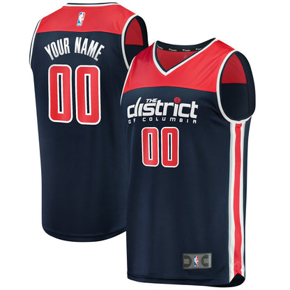 Washington Wizards Fast Break Replica Custom Jersey Navy - Statement Edition | Fanatics shop