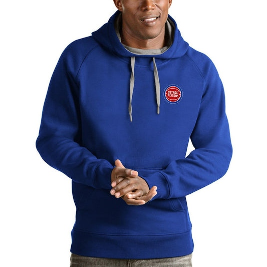 Detroit Pistons Antigua Victory Pullover Hoodie sale - Royal cheap