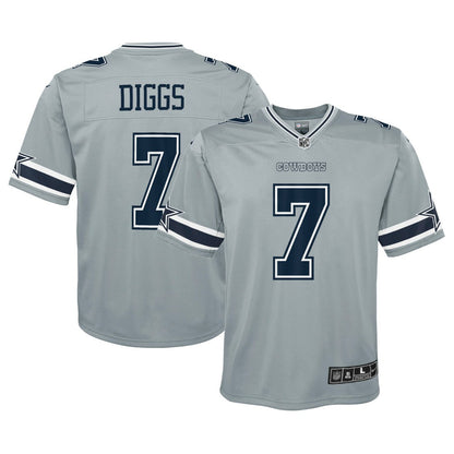 Trevon Diggs Dallas Cowboys Youth Inverted Game Jersey - Silver | Nike outlet